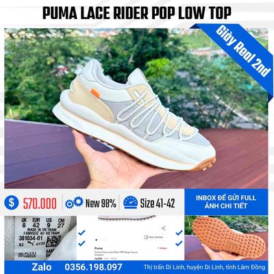 [CHÍNH HÃNG][Mới 98%] Puma Lace Rider. mua mới 3tr