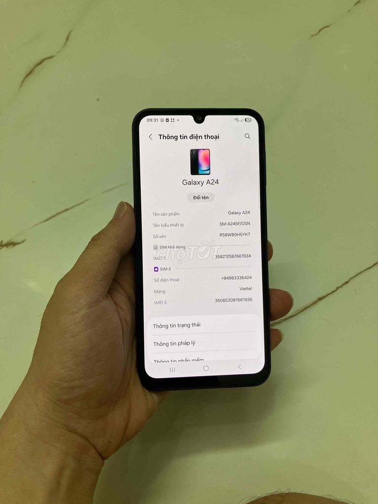 Bán Samsung A24 zin cĩ pin 5000. Mua bán Điện thoại tại Quận Hà Đông Hà Nội được đăng bởi Mạnh Mobile hình 1