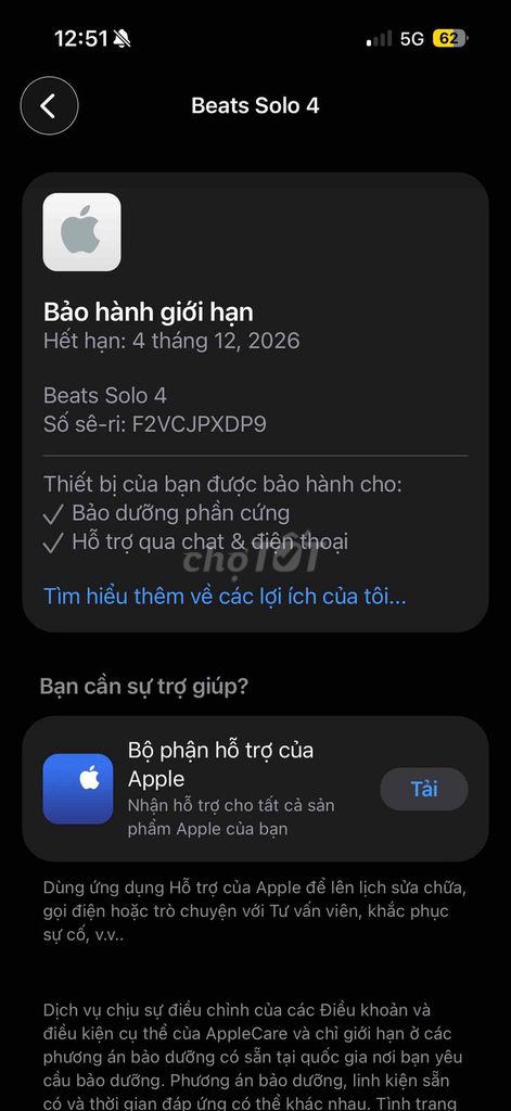 Tai nghe Beats Solo 4 Trắng Mới. Mua bán Tivi, Âm thanh tại Quận 3 Tp Hồ Chí Minh được đăng bởi Nguyễn Nhật Huy hình 1