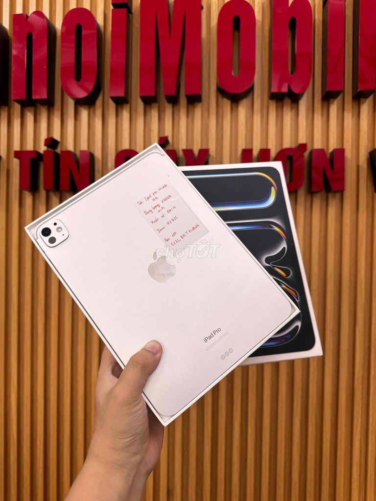 Apple iPad Pro M4 256GB Bạc Chính hãng. Mua bán Máy tính bảng tại Quận Đống Đa Hà Nội được đăng bởi  HT Mobie Trả góp nợ xáu bao duyệt hình 1