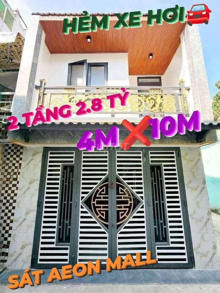 HẺM XE HƠI LÊ ĐÌNH CẨN 2 Tầng 4M x 10M SỔ HỒNG RIÊNG Chỉ 2.8 ĐỒNG