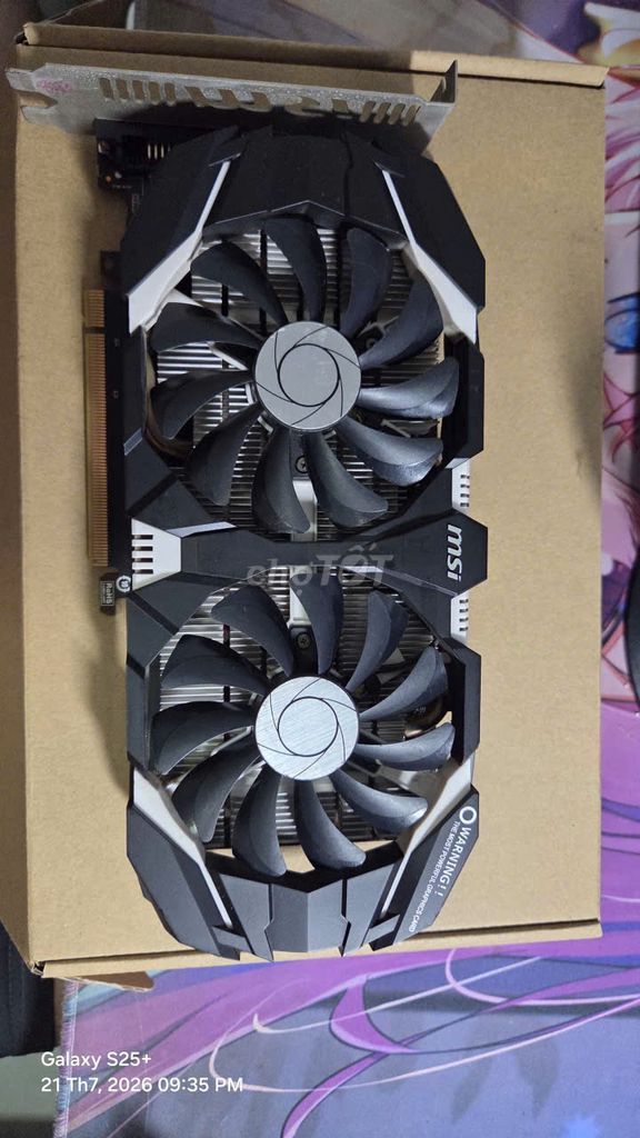 Card đồ họa MSI GTX 1060 3GB đã qua sử dụng. Mua bán Linh kiện (RAM, Card...) tại Quận Gò Vấp Tp Hồ Chí Minh được đăng bởi Lê Minh Hiếu hình 1