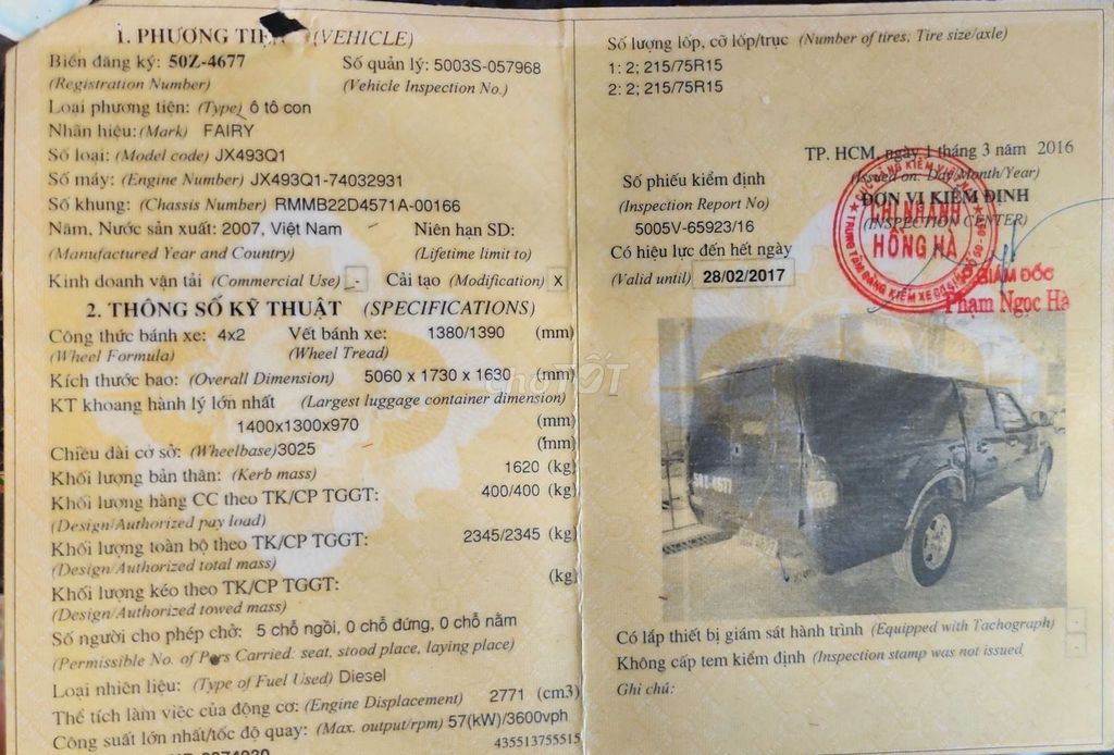 2007 - 78000 km. Mua bán Ô tô tại Quận 12 Tp Hồ Chí Minh được đăng bởi dong hình 4