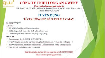 CÔNG TY TNHH LONG AN GWFNV