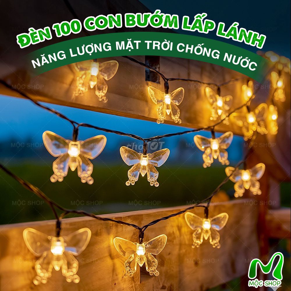 Đèn trang trí Bướm 100 bóng Năng Lượng Mặt Trời. Mua bán Đèn tại Quận 4 Tp Hồ Chí Minh được đăng bởi N hình 1