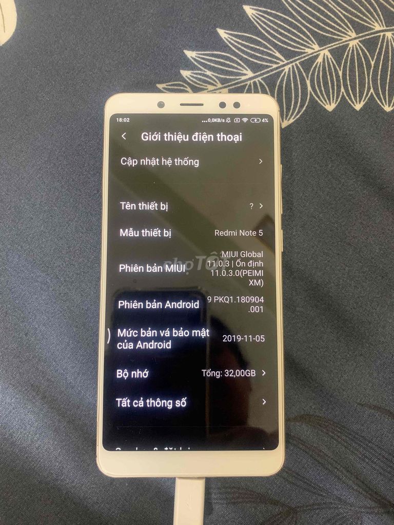Xiaomi Redmi Note 5 32GB Trắng. Mua bán Điện thoại tại Quận Tây Hồ Hà Nội được đăng bởi Trần Thị Thu Huyền  hình 1