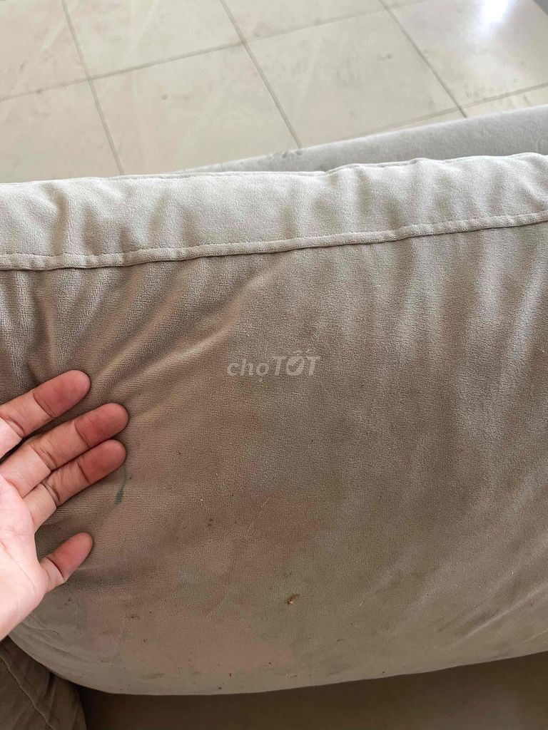 Ghế sofa Vải Nâu be. Mua bán Bàn ghế tại Quận Liên Chiểu Đà Nẵng được đăng bởi Minh Hương hình 1