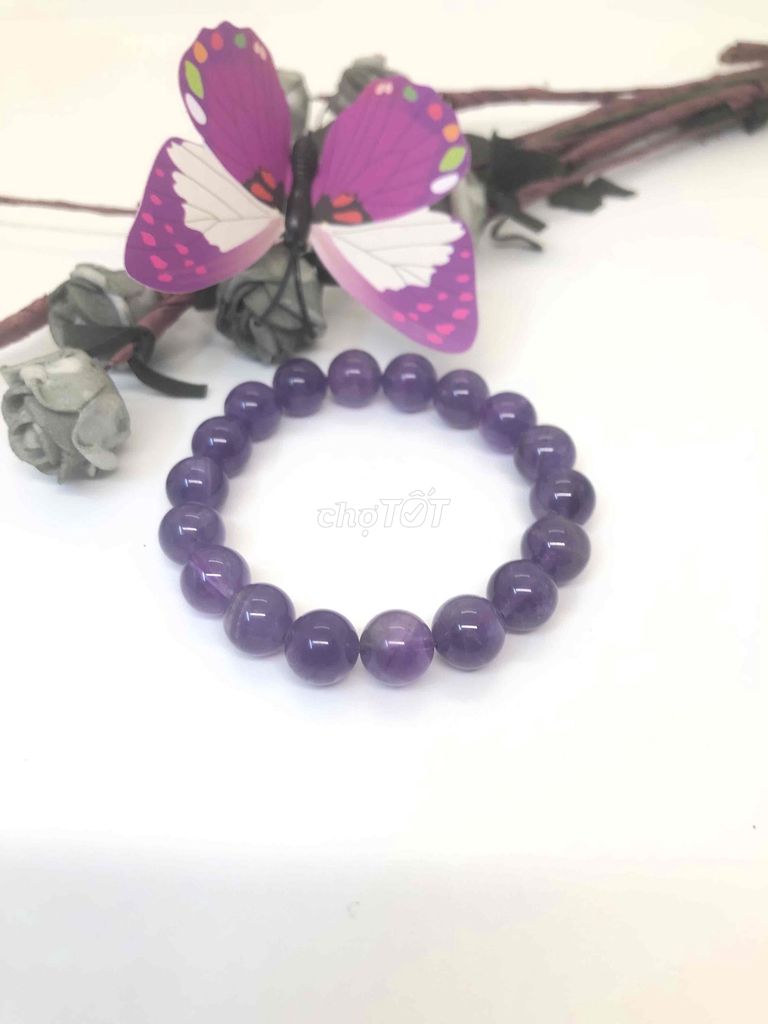 Vòng tay đá thạch anh tím unisex. Mua bán Đồ sưu tầm, đồ cổ tại Quận Bắc Từ Liêm Hà Nội được đăng bởi Xu Xu 68 hình 1