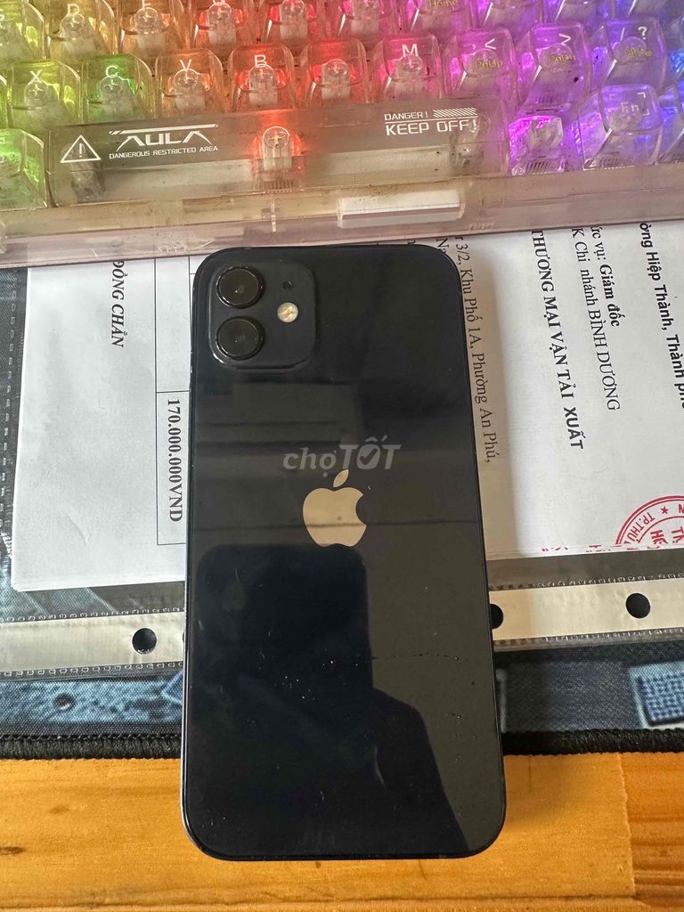 Apple iPhone 12 64GB Đen. Mua bán Điện thoại tại Thành phố Dĩ An Bình Dương được đăng bởi Hoa Hùng Phát hình 1