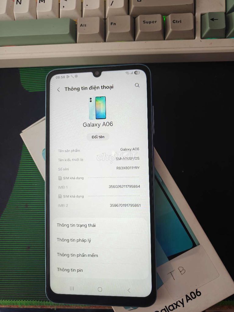 Samsung Galaxy A06 Xanh Như mới. Mua bán Điện thoại tại Quận Thanh Xuân Hà Nội được đăng bởi cửa hàng điện thoại giá rẻ hình 1