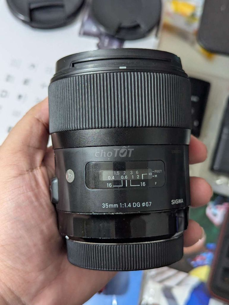 Ống kính Sigma 35mm f/1.4 FOR CANON CŨ. Mua bán Máy ảnh, Máy quay tại Quận 8 Tp Hồ Chí Minh được đăng bởi Gia Phú hình 1