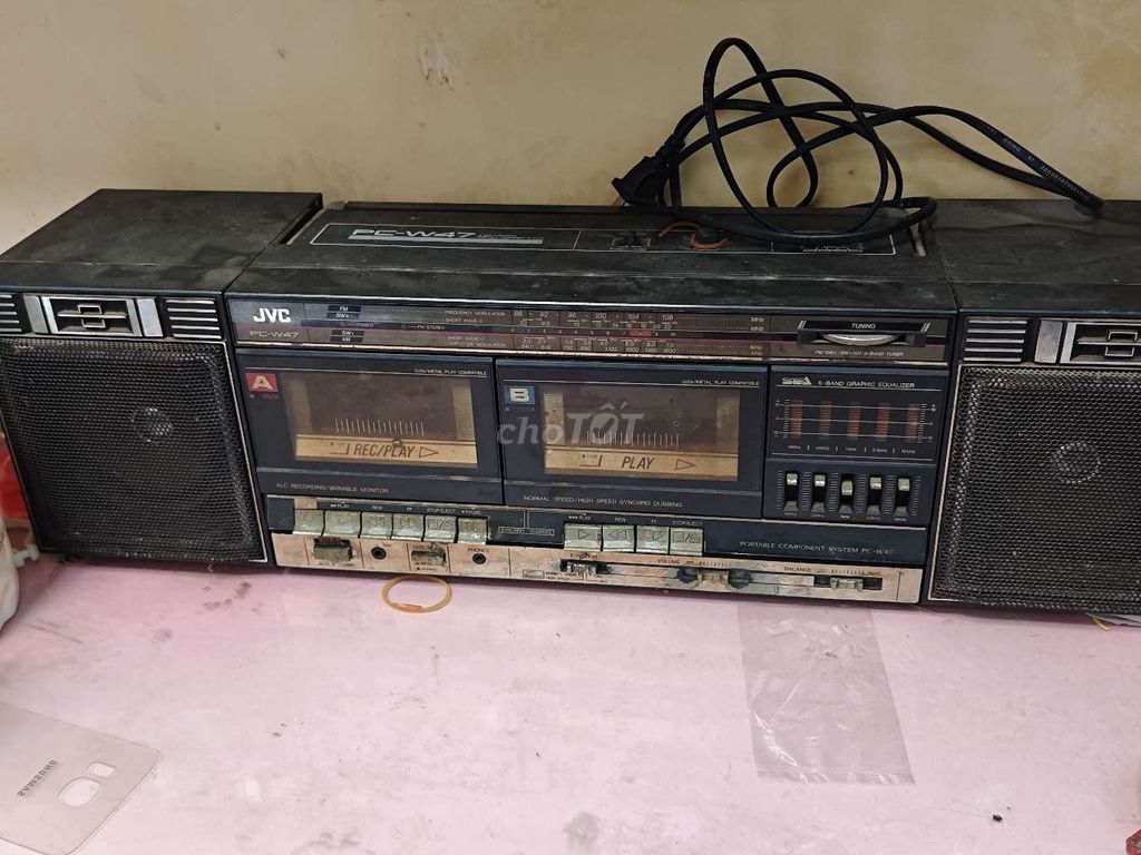 Radio cổ JVC PC-W47J Đen Singapore cũ. Mua bán Tivi, Âm thanh tại Quận 6 Tp Hồ Chí Minh được đăng bởi An hình 1