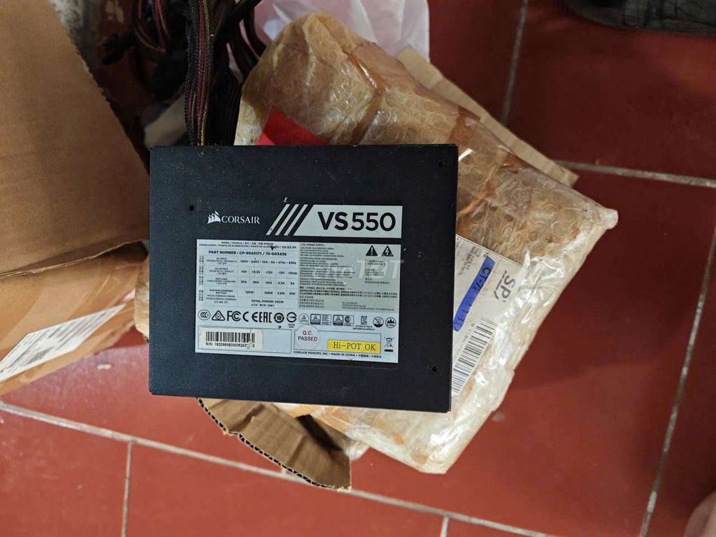Nguồn Corsair VS550 550W Đen. Mua bán Linh kiện (RAM, Card...) tại Thị xã Sơn Tây Hà Nội được đăng bởi Hoa Nguyen hình 1