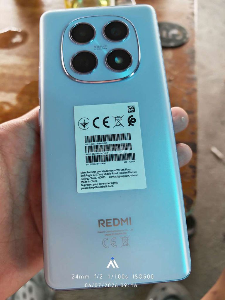 Xiaomi Redmi Note 15 128GB Xám. Mua bán Điện thoại tại Huyện Bình Sơn Quảng Ngãi được đăng bởi Tên chưa cung cấp hình 1