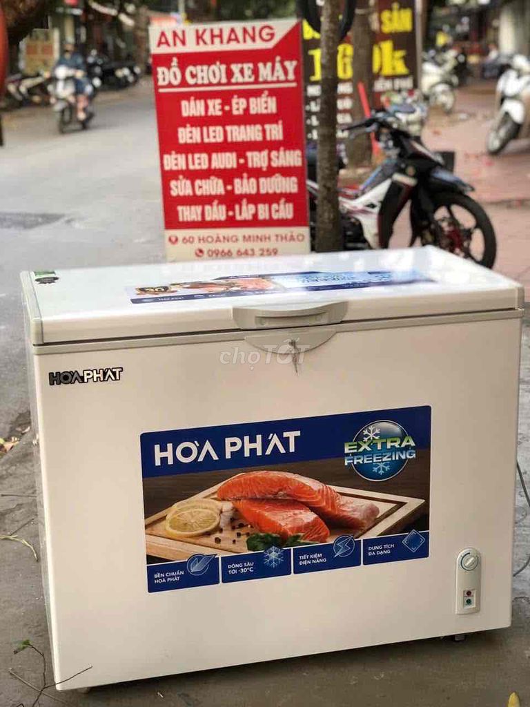 tủ đông hoà phát 252 lít trưng bày chưa qua sử dun