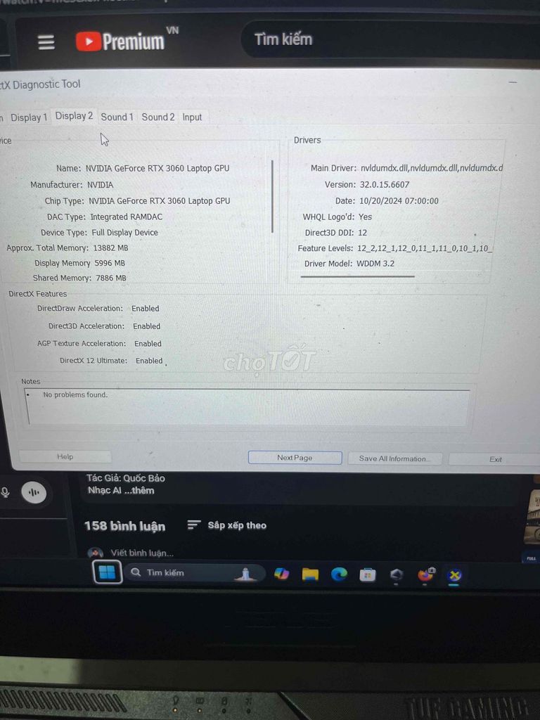 Laptop ASUS TUF Gaming RTX 3060. Mua bán Laptop tại Quận Nam Từ Liêm Hà Nội được đăng bởi Đức hình 1