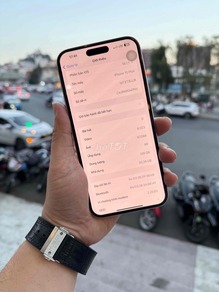 iPhone 15 plus 128gb hồng nữ tính