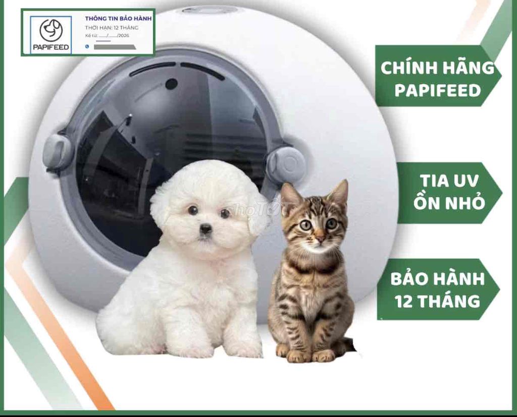 Máy sấy lông thú cưng PAPIFEED Tia UV. Mua bán Phụ kiện, Thức ăn, Dịch vụ tại Huyện Thanh Trì Hà Nội được đăng bởi nguyễn mạnh hùng hình 1
