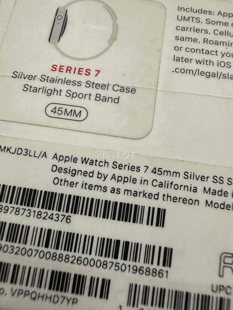 Đồng hồ Apple Watch Series 7 bản thép 45mm