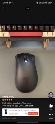 Pass razer Da v2 hyperspeed  Ko dây. Mua bán Phụ kiện (Màn hình, Chuột...) tại Huyện Thanh Trì Hà Nội được đăng bởi Krosu25