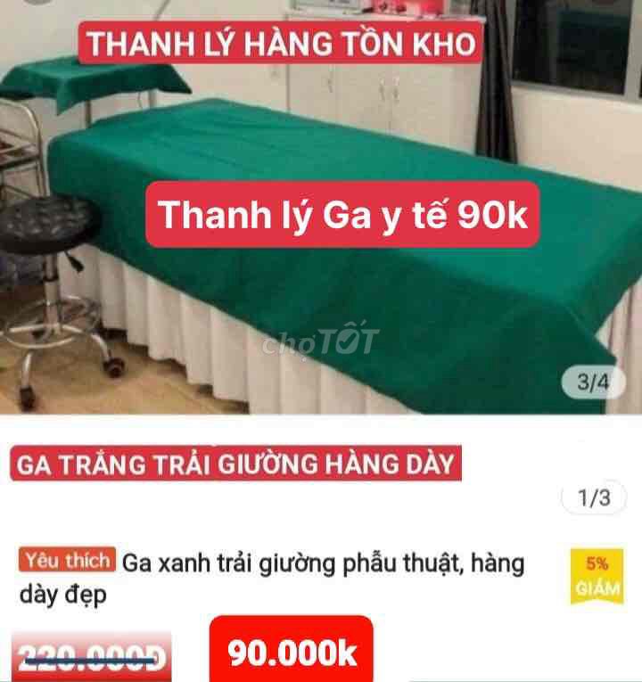 Ga trải giường y tế Xanh Dày dặn. Mua bán Giường, chăn ga gối nệm tại Thành phố Long Xuyên An Giang được đăng bởi andrey hình 1