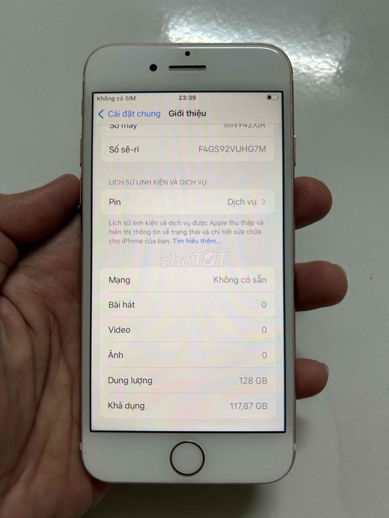 Apple iPhone 7 128GB Vàng hồng. Mua bán Điện thoại tại Quận Bình Thạnh Tp Hồ Chí Minh được đăng bởi Lâm Hoàng  hình 1