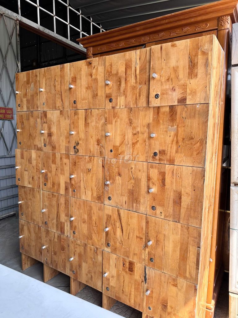 Tủ locker gỗ 160x32x180 cm. Mua bán Tủ, kệ gia đình tại Quận Ngũ Hành Sơn Đà Nẵng được đăng bởi Đồ Cũ TTpro hình 1