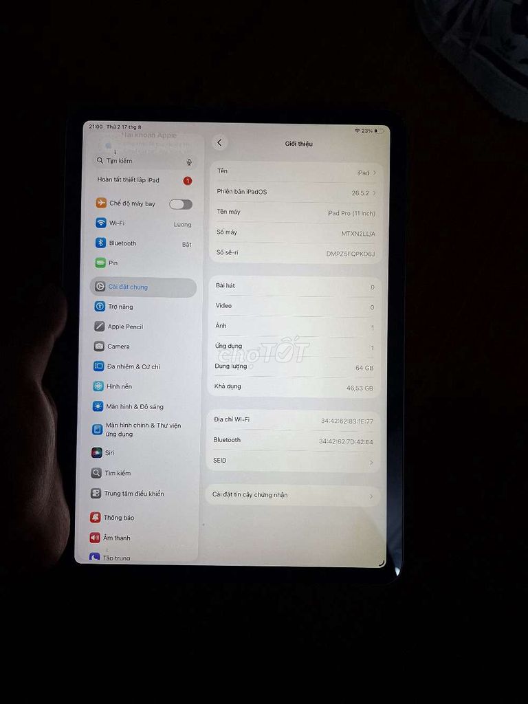 Apple iPad Pro 2018 64GB . Mua bán Máy tính bảng tại Quận Bắc Từ Liêm Hà Nội được đăng bởi bao bao hình 1