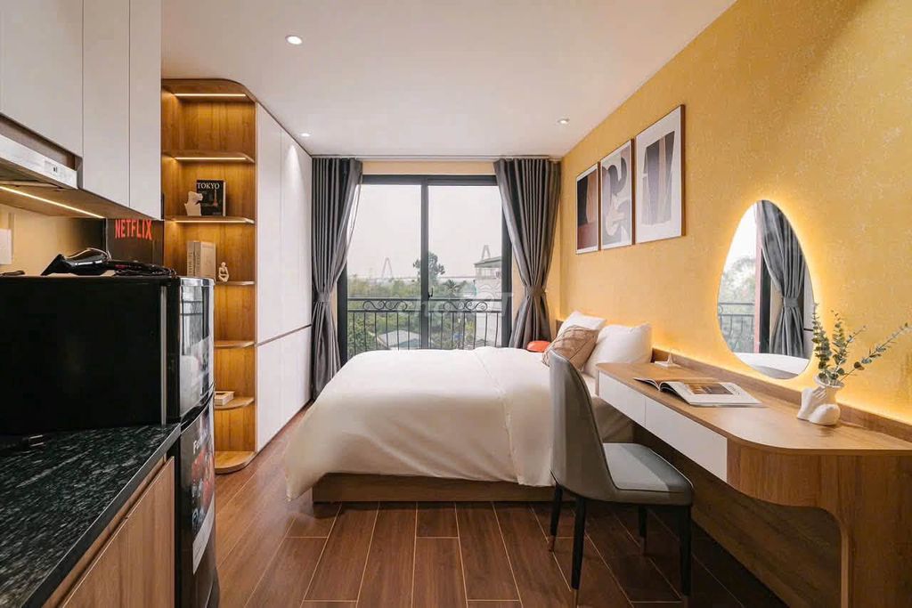 Phòng trọ An Dương Vương, Tây Hồ, full nội thất