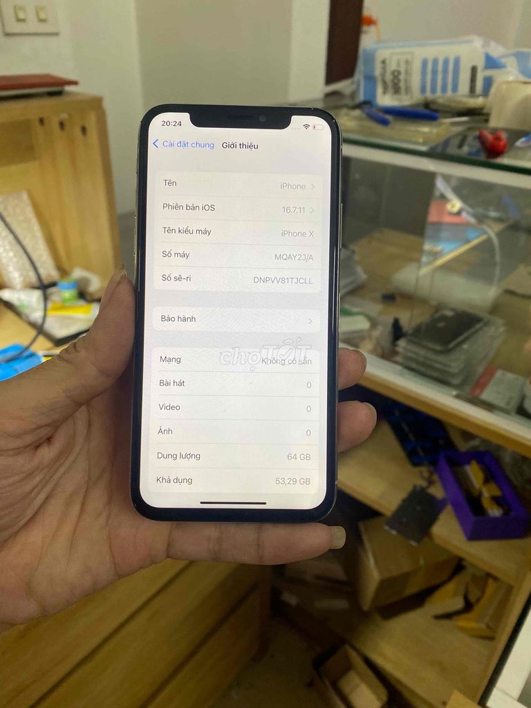 Apple iPhone X 64GB Trắng Đã qua sử dụng. Mua bán Điện thoại tại Huyện Thanh Miện Hải Dương được đăng bởi Phạm Đình Tài hình 1