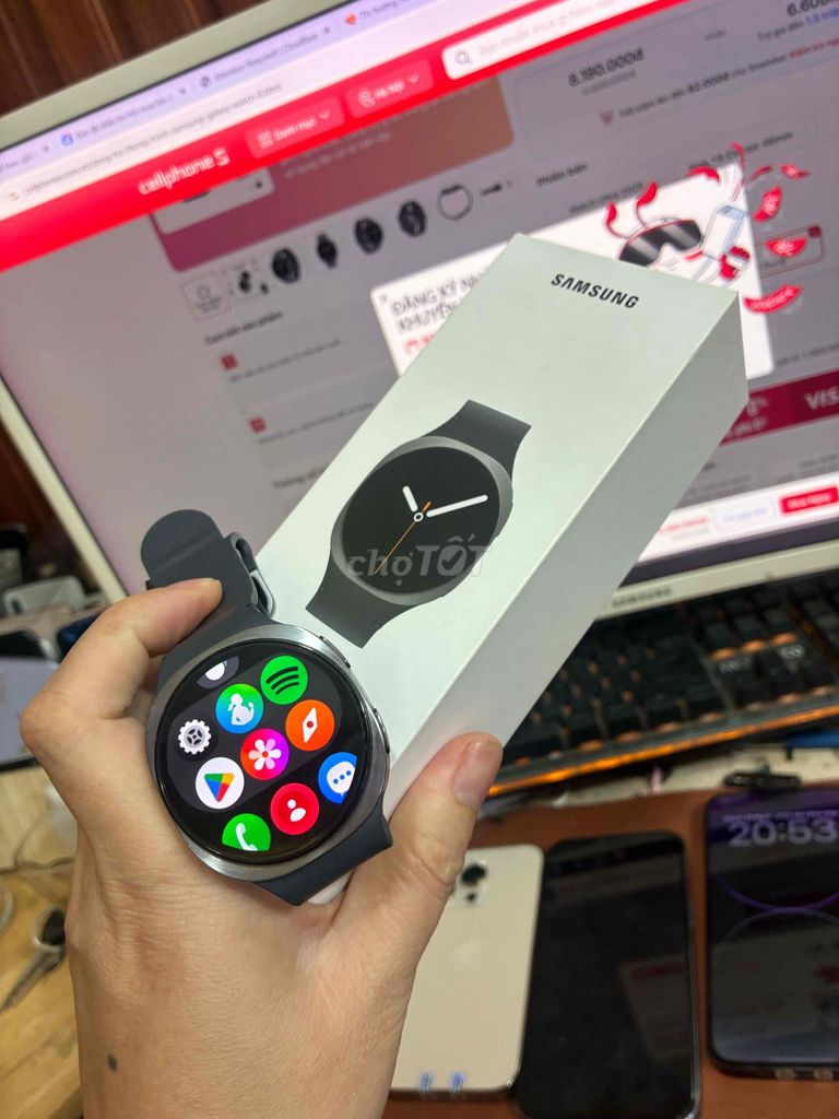 Samsung Watch 8 44mm Titan. Mua bán Thiết bị đeo thông minh tại Quận Lê Chân Hải Phòng được đăng bởi hoang anh hình 1