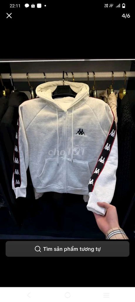 Áo khoác hoodie Kappa Nam Trắng. Mua bán Quần áo tại Huyện Tân Hồng Đồng Tháp được đăng bởi Cẩm Lài hình 1