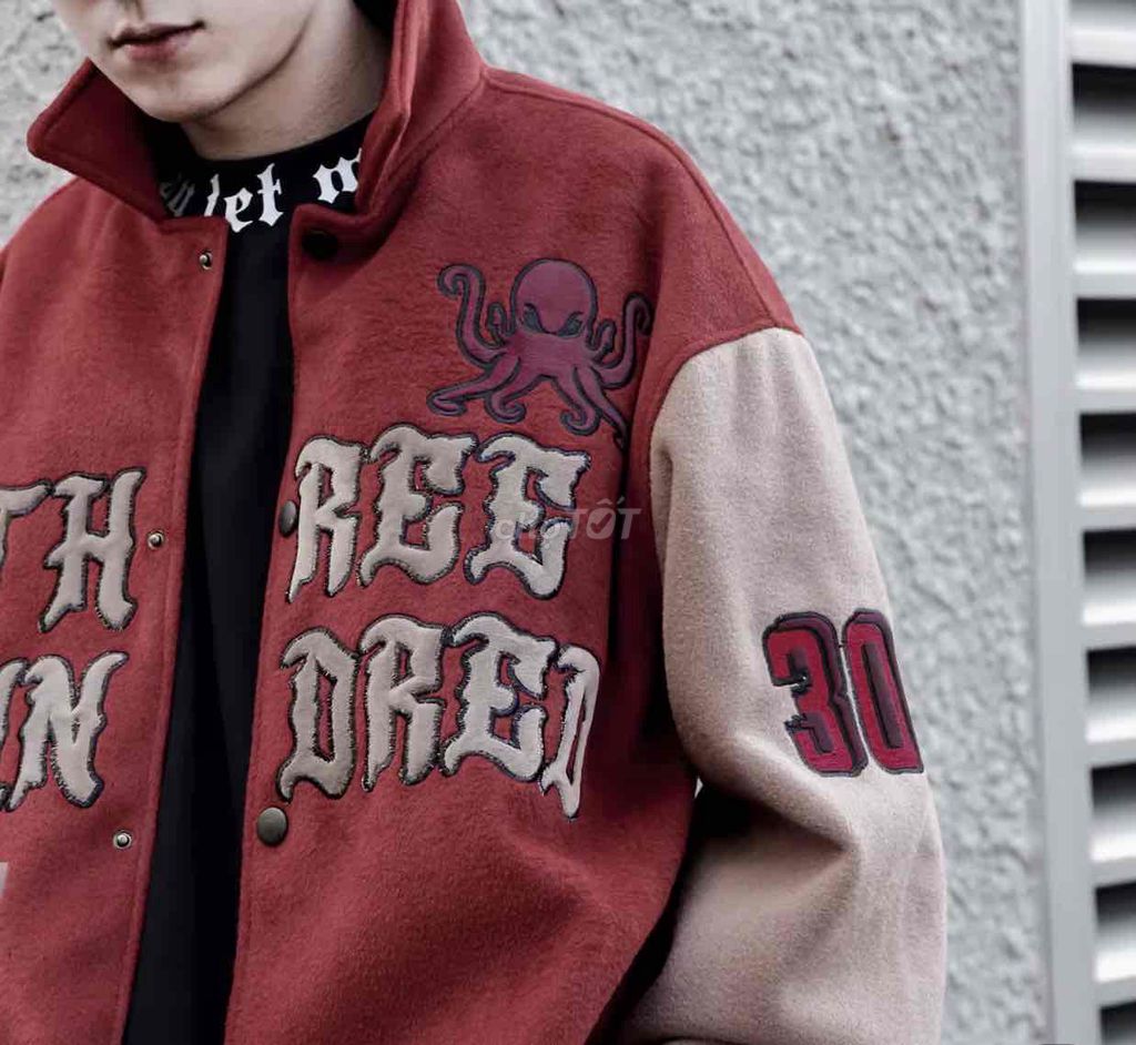 CẦN PASS ÁO VARSITY JACKET UNISEX XL