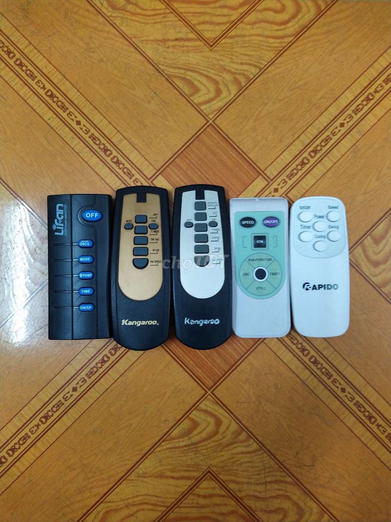 6 remote zin quạt hơi nước Delites Rapido Kangaroo