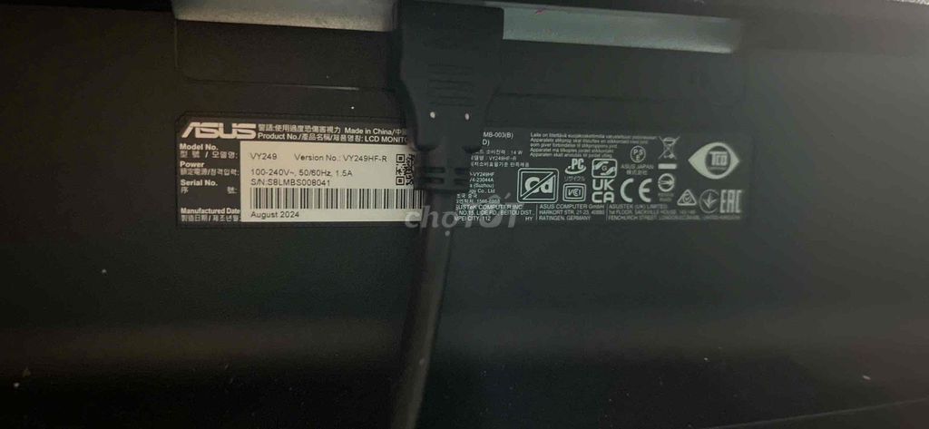 Màn hình ASUS VY249 100Hz Sọc nhẹ. Mua bán Phụ kiện (Màn hình, Chuột...) tại Thị xã Vĩnh Châu Sóc Trăng được đăng bởi Lân Hồng hình 1