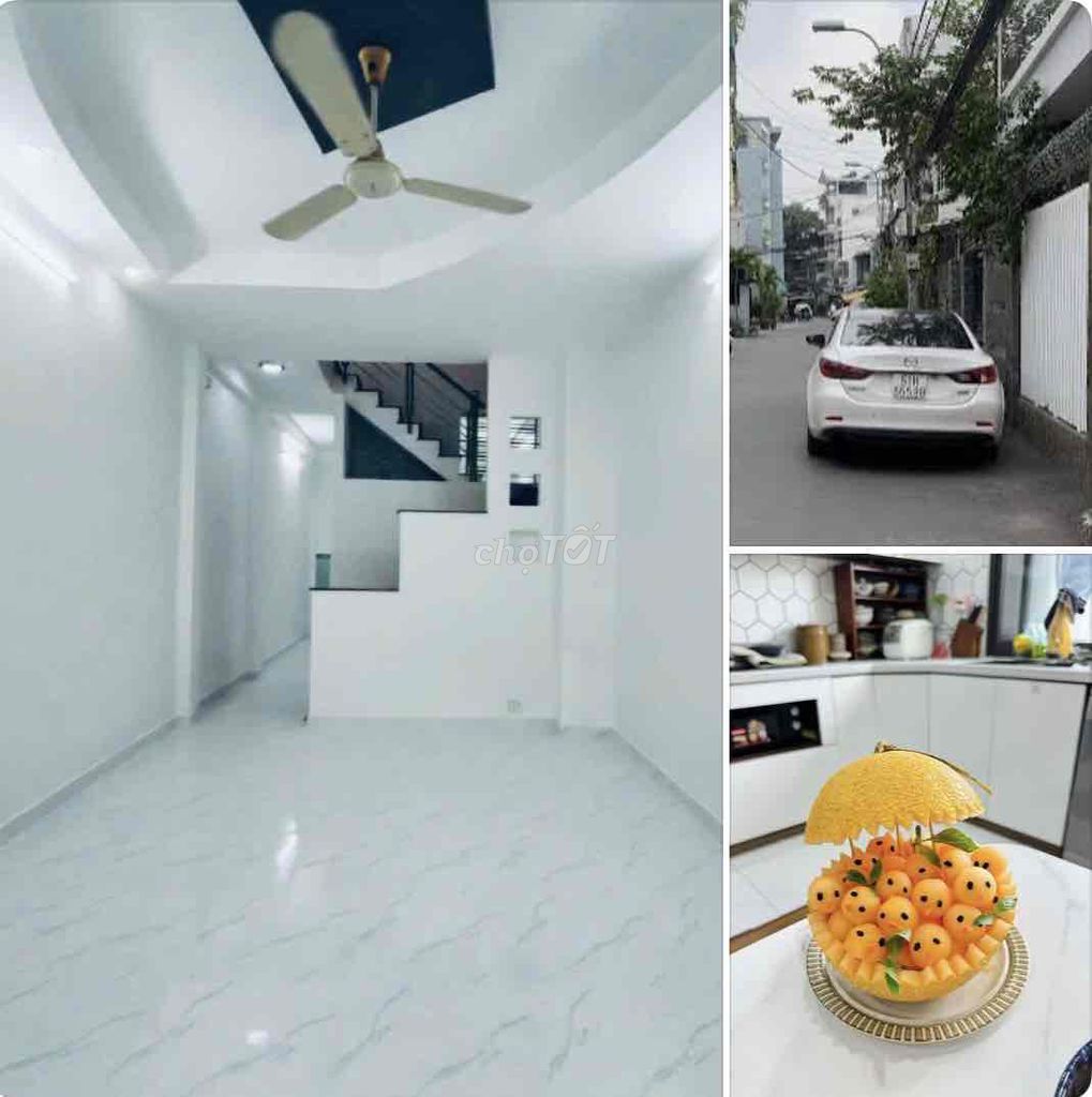 NHÀ RỘNG MỚI, HẺM XE HƠI, GẦN HÀNG XANH, 48m2, 1 TRỆT 1L SÂN ĐỂ XE OK
