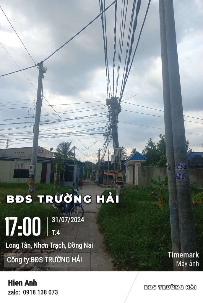 BÁN ĐẤT 3 MT ĐƯỜNG, 1 MT SÔNG.DT 2233 M2 CHỈ 5TR/M.LONGTÂN , NHƠNTRẠCH