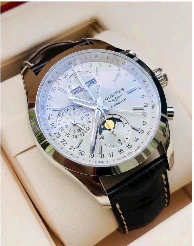 Longines Conquest Chronograph Automatic Mặt trắng. Mua bán Đồng hồ tại Quận Bắc Từ Liêm Hà Nội được đăng bởi Xuân Chiến hình 1