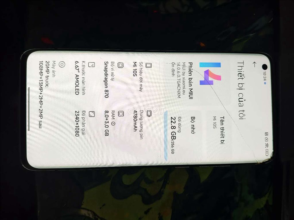 Xiaomi Mi 10S 256GB. Mua bán Điện thoại tại Thành phố Thủ Đức Tp Hồ Chí Minh được đăng bởi Đỗ Chính hình 1