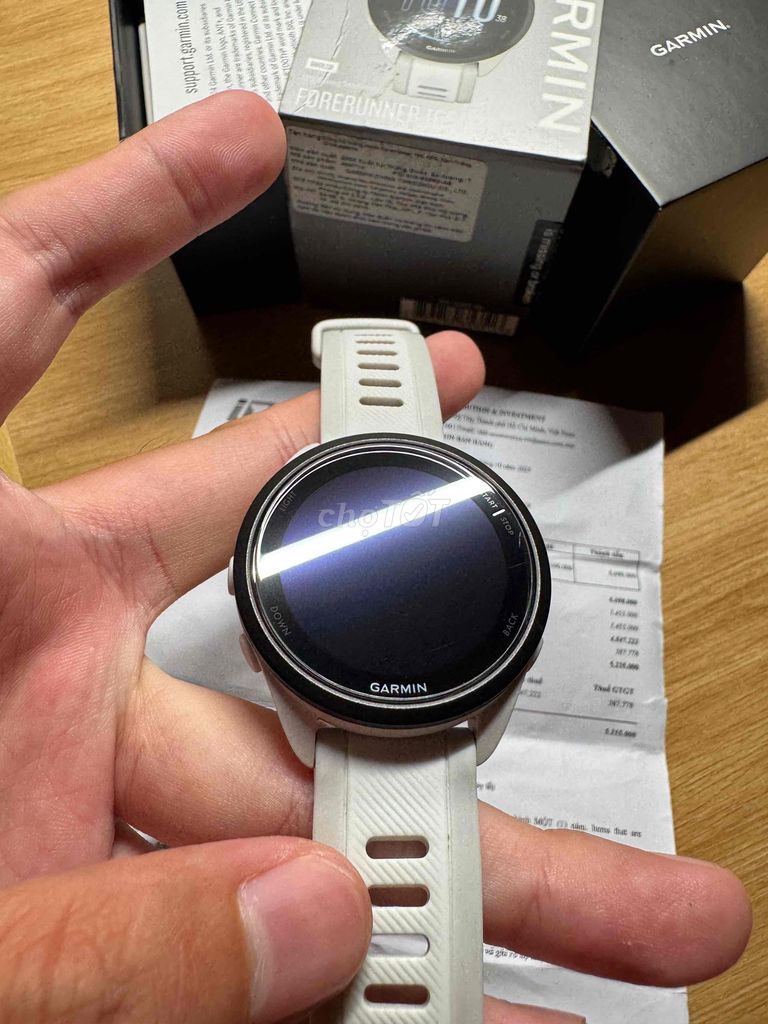 Garmin Forerunner 165 Trắng. Mua bán Thiết bị đeo thông minh tại Quận 4 Tp Hồ Chí Minh được đăng bởi Phan Nguyễn Trung Hậu hình 1