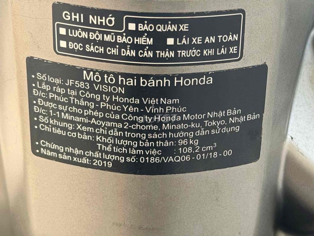 Honda Vision 2019 Smartkey Xanh bạc nâu Bstp 9 Chu. Mua bán Xe máy tại Quận 11 Tp Hồ Chí Minh được đăng bởi Hưng Từ hình 9