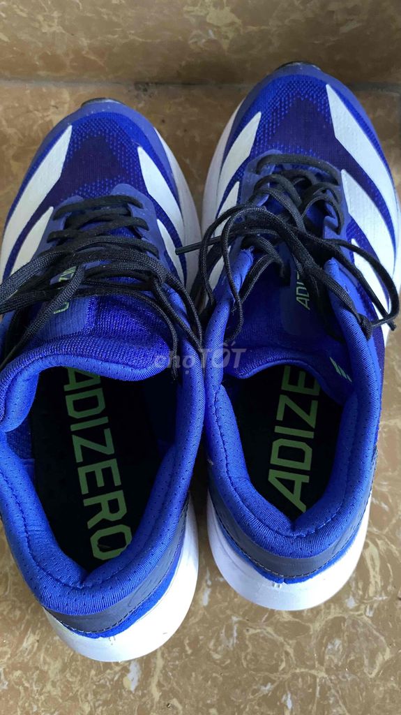 Giày thể thao Adidas Adizero xanh trắng size 39. Mua bán Giày dép tại Huyện Đan Phượng Hà Nội được đăng bởi Nguyen Dinh Hoan hình 1