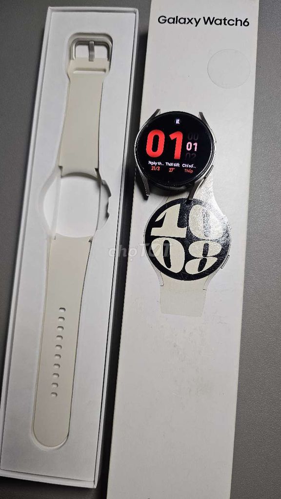 Samsung Galaxy Watch 6 Bạc 40mm. Mua bán Thiết bị đeo thông minh tại Quận 6 Tp Hồ Chí Minh được đăng bởi Ngô Trung Nghĩa  hình 1