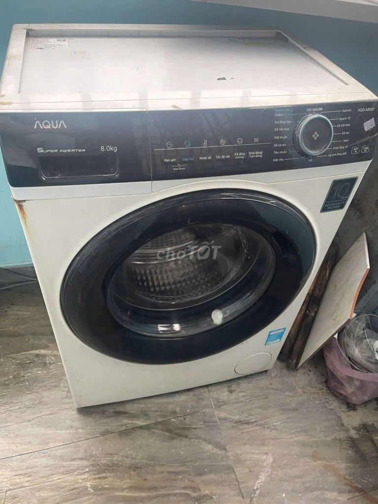 Máy giặt Aqua AQD-A800F 8.0kg Trắng. Mua bán Máy giặt tại Quận Tân Phú Tp Hồ Chí Minh được đăng bởi Mặt Bằng Kinh doanh hình 1