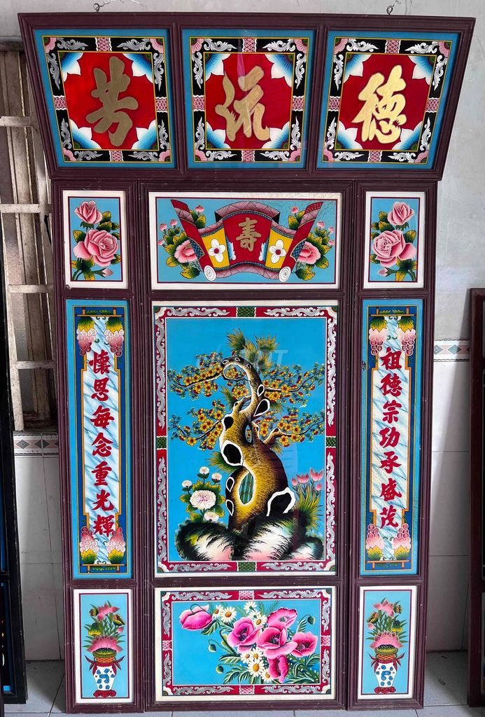 Tranh kiếng Kính Mai lan cúc trúc. Mua bán Đồ sưu tầm, đồ cổ tại Huyện Chợ Mới An Giang được đăng bởi Phạm Phúc Long hình 1