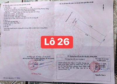 Đất biển sổ cá nhân khu A phương Trang , Hoà Mình, Liên Chiểu, Đà Nẵng. Mua bán đất tại Quận Liên Chiểu Đà Nẵng được đăng bởi đoàn duy