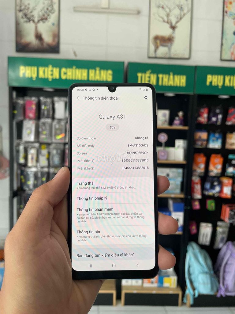 Samsung Galaxy A31 128GB. Mua bán Điện thoại tại Thành phố Châu Đốc An Giang được đăng bởi Tiến Thành hình 1