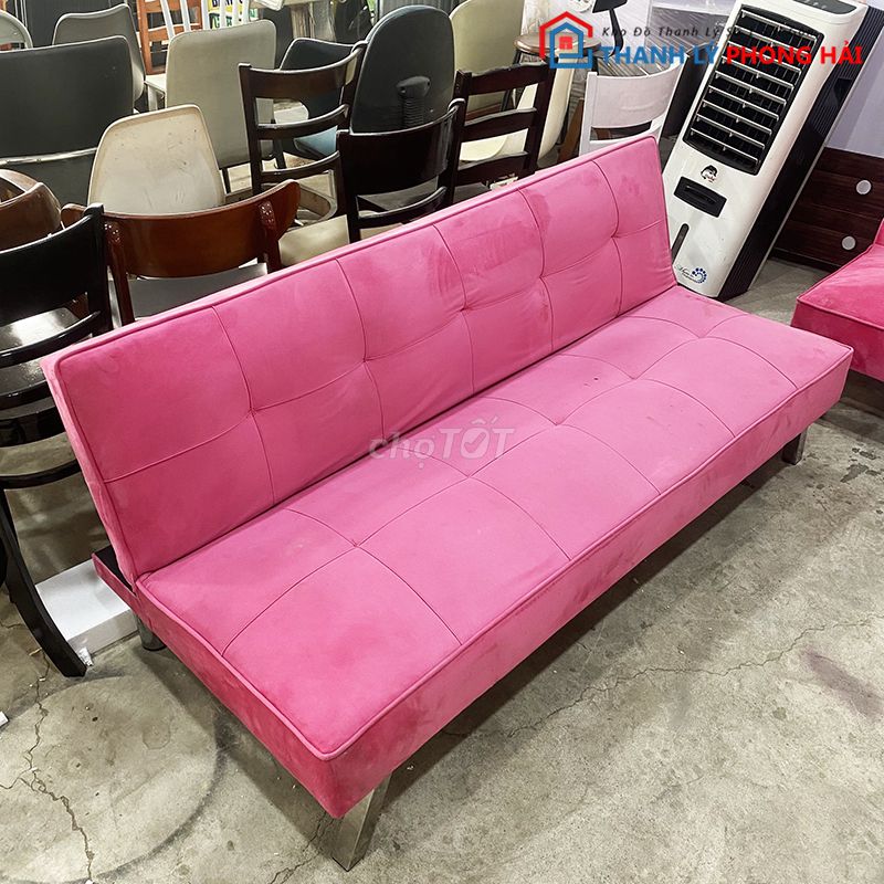 THANH LÝ BĂNG SOFA BED BỌC NHUNG CAO CẤP CŨ ĐẸP