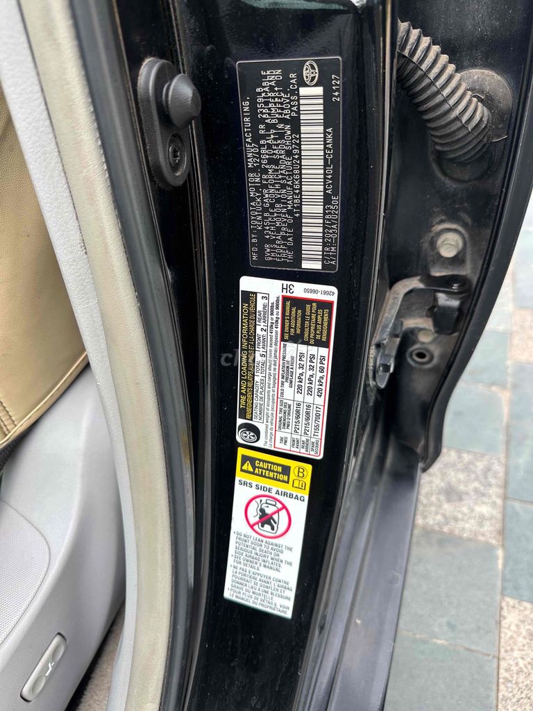 BÁN CAMRY 2.4 LE 2007 CHẤT LƯỢNG CAO ***. Mua bán Ô tô tại Quận Long Biên Hà Nội được đăng bởi Em Minh hình 20