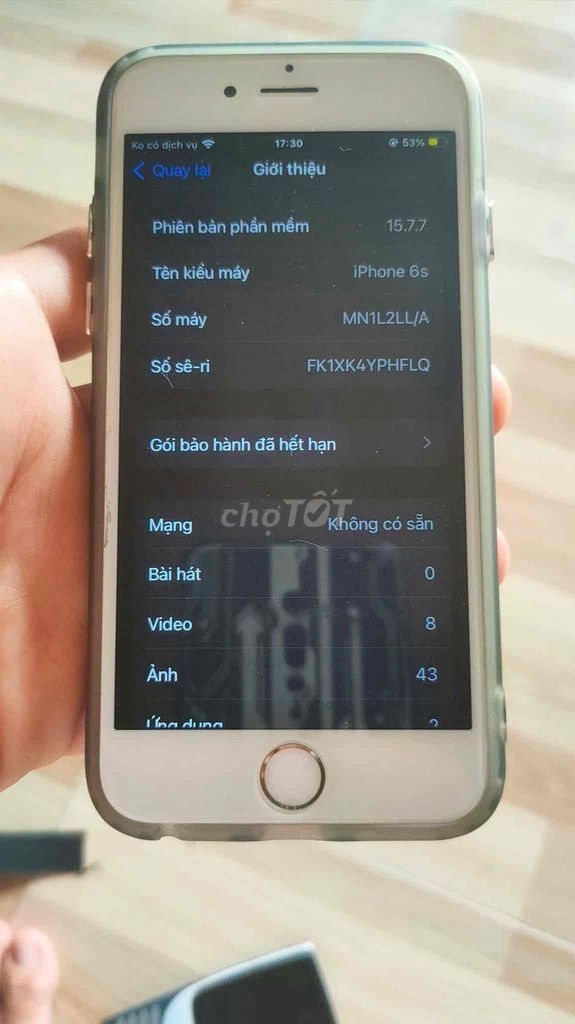 Apple iPhone 6s iOS 15.7.7. Mua bán Điện thoại tại Huyện An Dương Hải Phòng được đăng bởi Nguyen Hoang hình 1